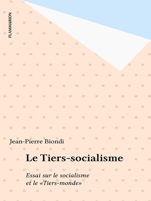 cover image of Le Tiers-socialisme